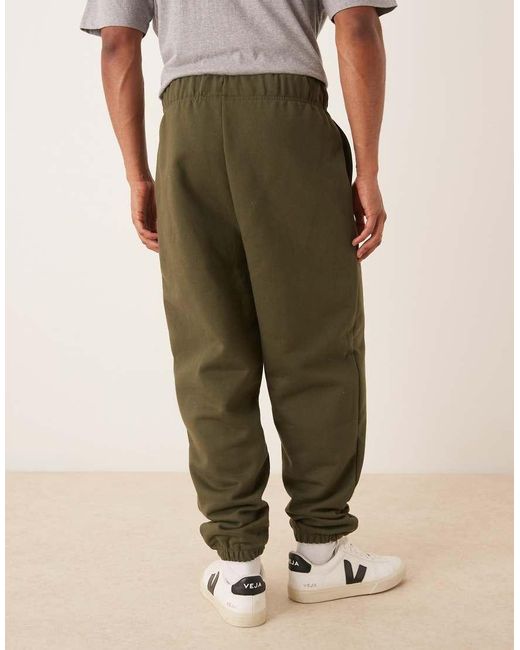 ASOS Blue Premium Heavyweight Oversized Joggers for men