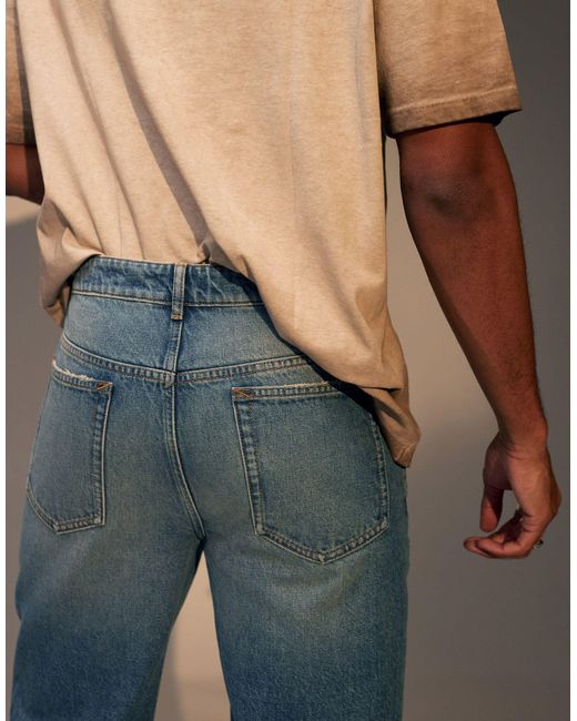 Topman – lockere jeans in Gray für Herren