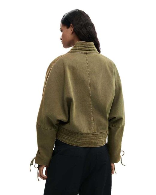 Desigual Green Asymmetric Jacket