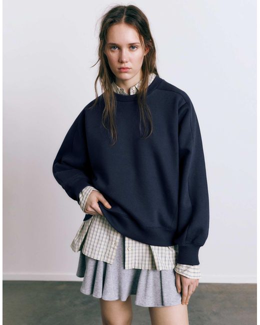 Pull&Bear Blue – oversize-sweatshirt