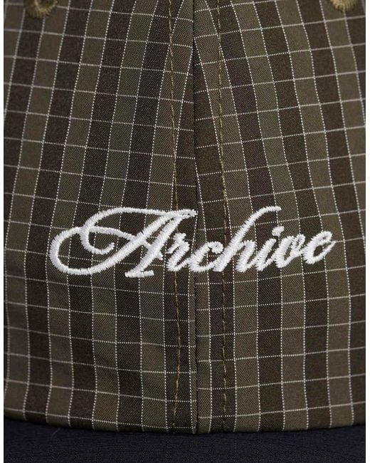 ASOS Green Check Cap for men