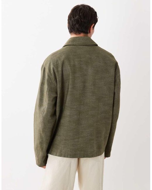 ASOS Katoenen Utility Jack in het Green voor heren
