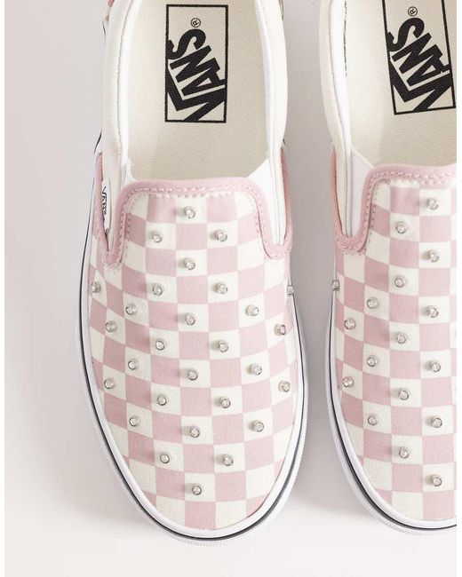 Vans White Slip-On Trainers