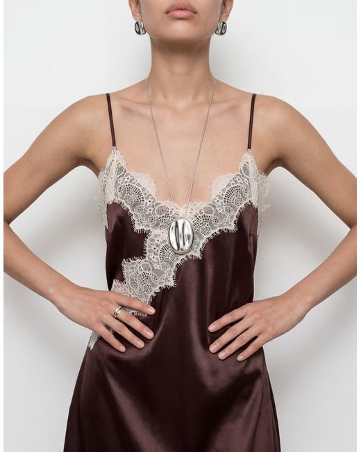 Noisy May Black Satin Asym Lace Hem Longline Top
