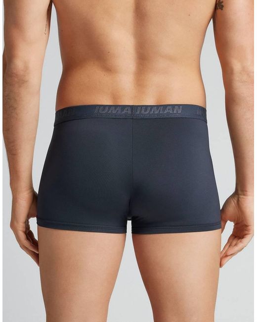 Intimissimi Blue Microfibre Boxers With Logo for men