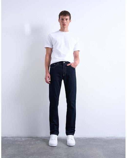 Topman Blue Stretch Slim Jean for men