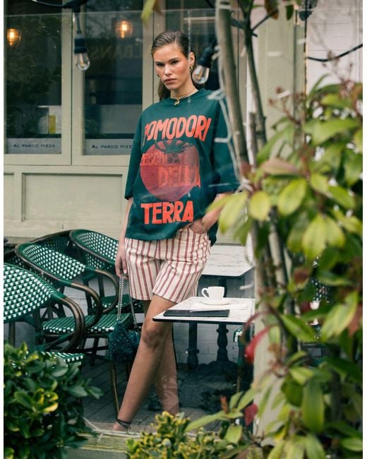 TOPSHOP Gray Denim Jort