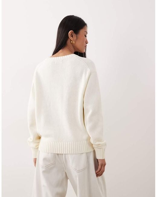 Polo Ralph Lauren Natural Bear Cotton Jumper