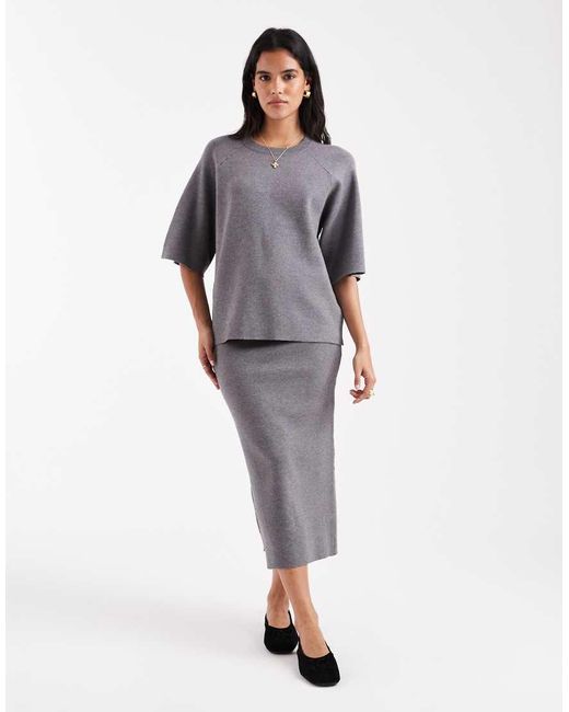 Gonna Midi di Object in Gray