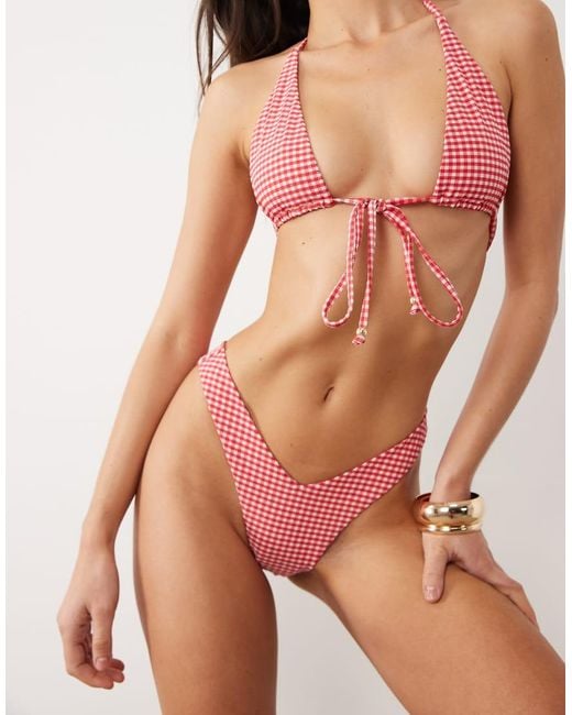 Kulani Kinis Red Strawberry Siesta Y Cheeky Bikini Bottom