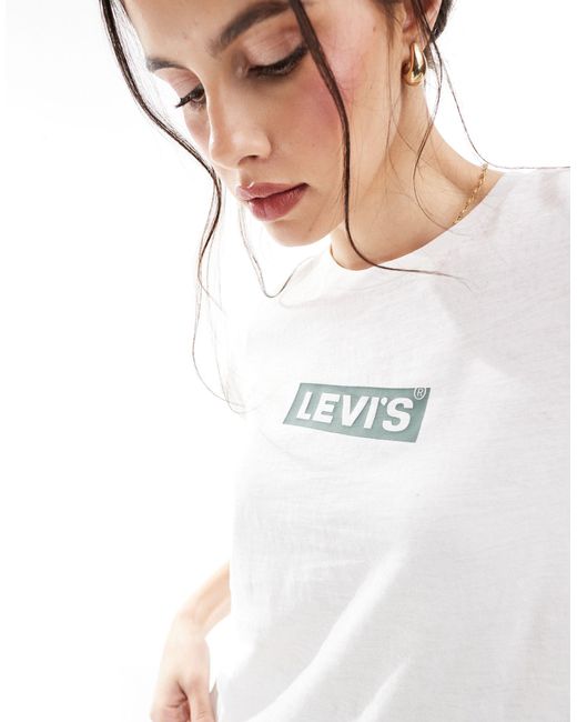 Levi's White Authentic T-shirt With Box Tab Logo
