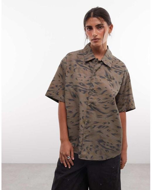 Carhartt Brown Travon Short Sleeve Shirt