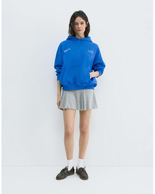 Pull&Bear Blue – kapuzenpullover