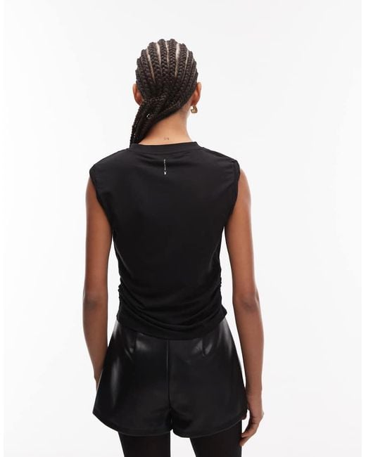 AllSaints Black West Sleeveless Tank Top