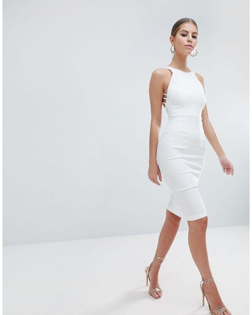 vesper strappy back midi dress