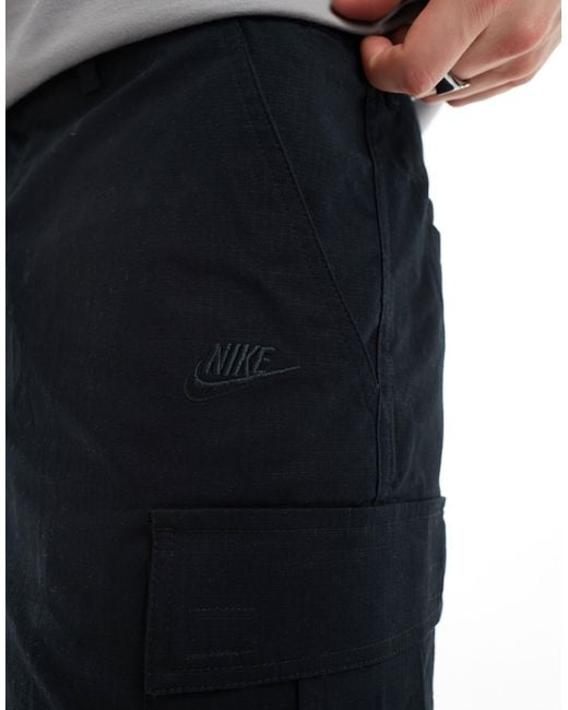 Nike – club – cargo-shorts aus webstoff in Black für Herren