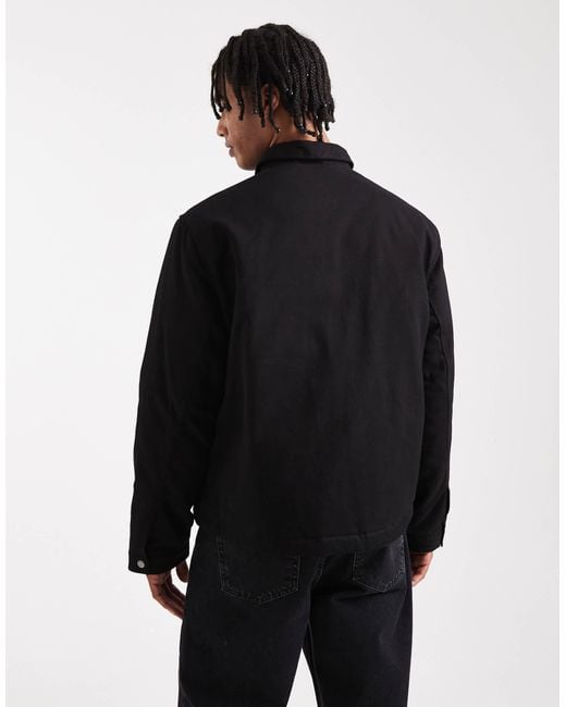 Jack & Jones Black Zip Harrington Jacket for men