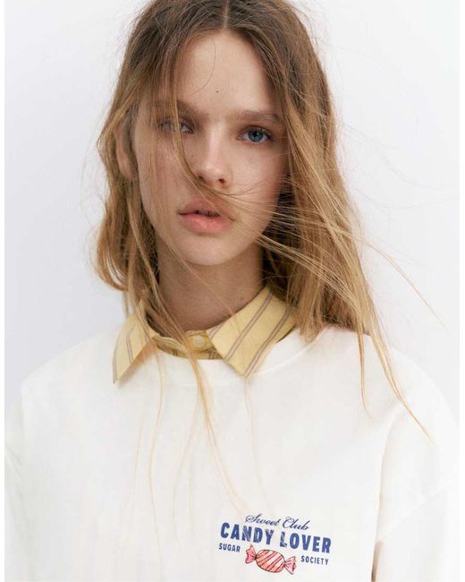 Candy Lover di Pull&Bear in White