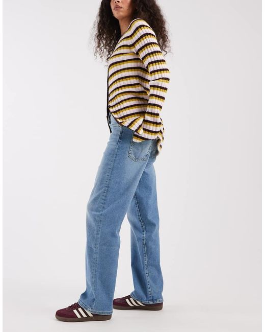 Levi's Blue Ribcage Straight Ankle Jeans