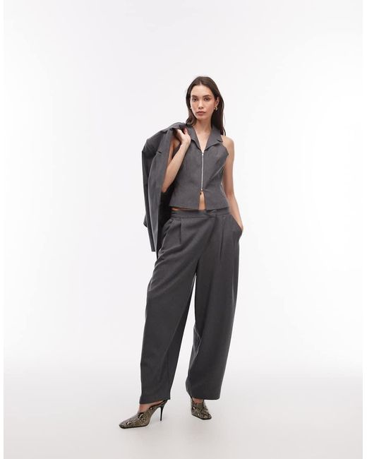 Collusion Blue Zip Front Waistcoat