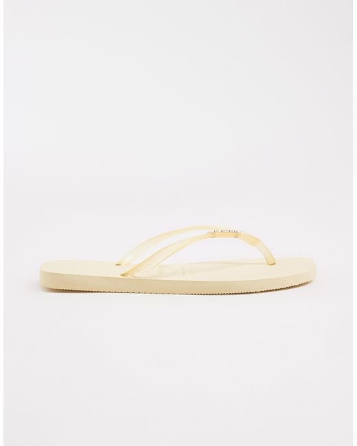 Havaianas Natural Slim Flip Flops