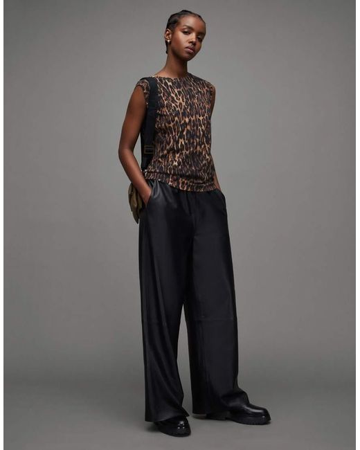 AllSaints Brown Imogen Tank