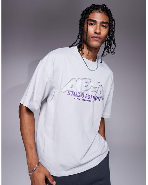 Alpha Industries Alpha – t-shirt in White für Herren