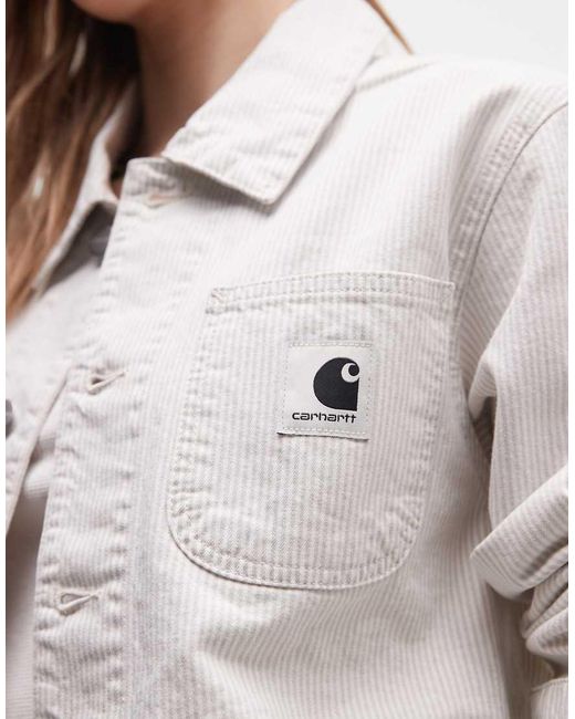 Carhartt Gray Mercer Chore Denim Coat
