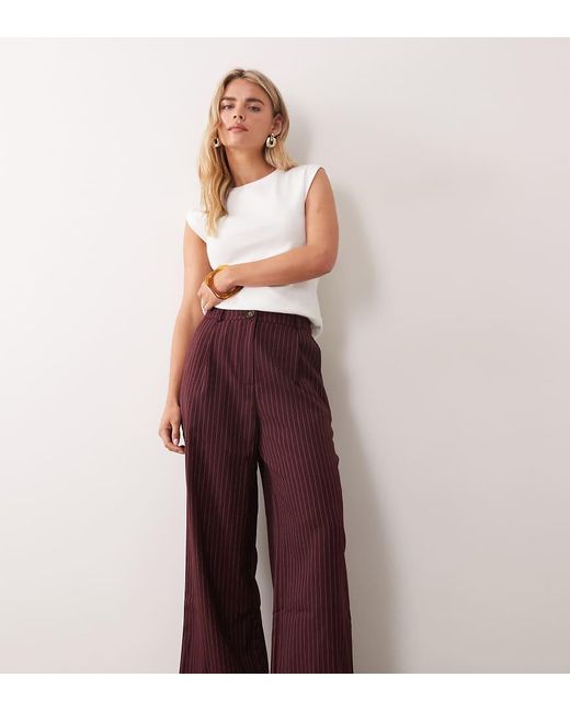 Miss Selfridge Purple Pinstripe Trouser