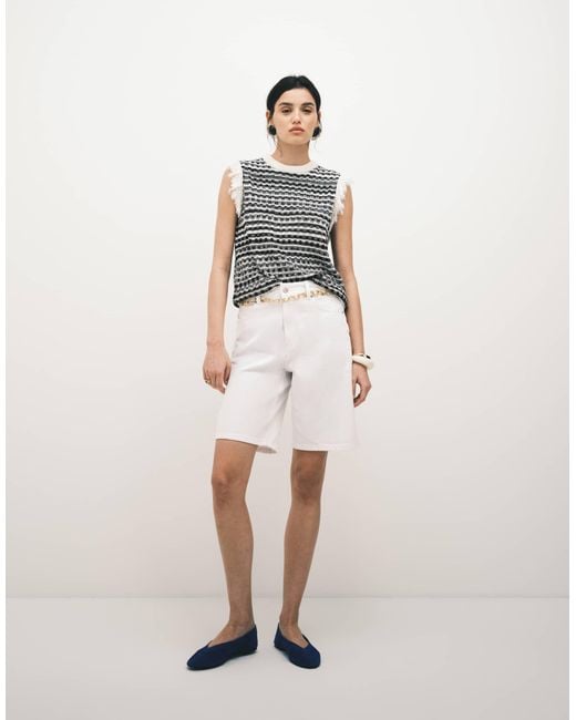 ASOS White – strickpullunder aus tweed