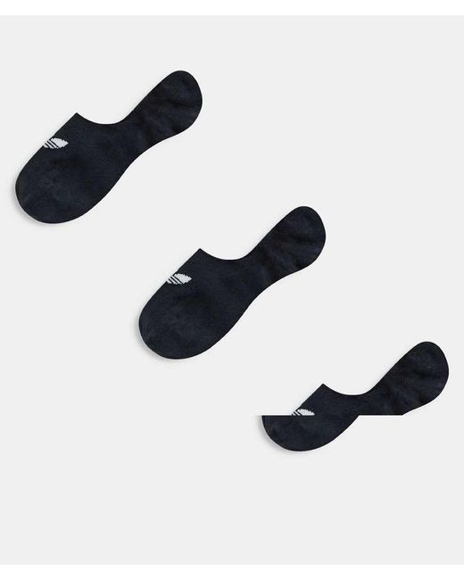 Adidas Originals Blue Adicolor Trefoil 3 Pack Liner Socks