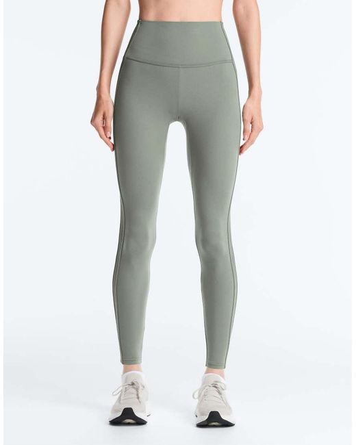 Oysho White Comfortlux High Rise Rib Ankle-length leggings