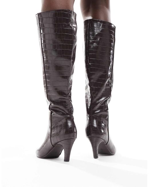 SEQWL White Starburst Knee Boots