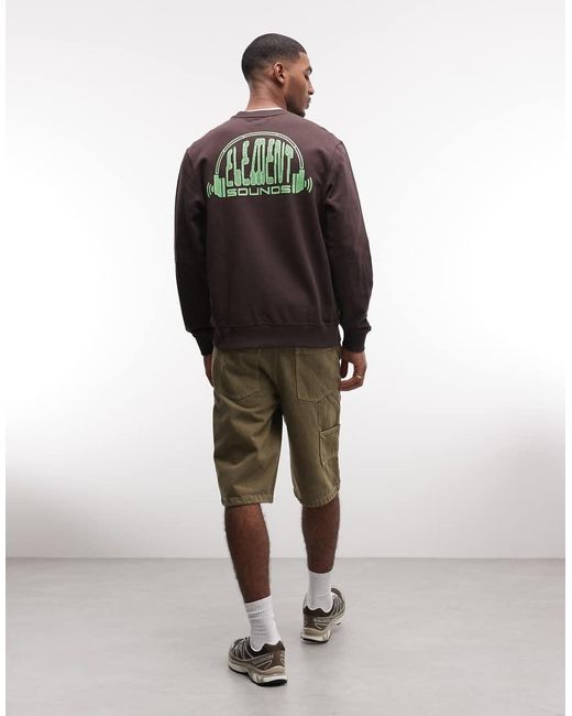 Element Black Graphic Sweatshirt for men