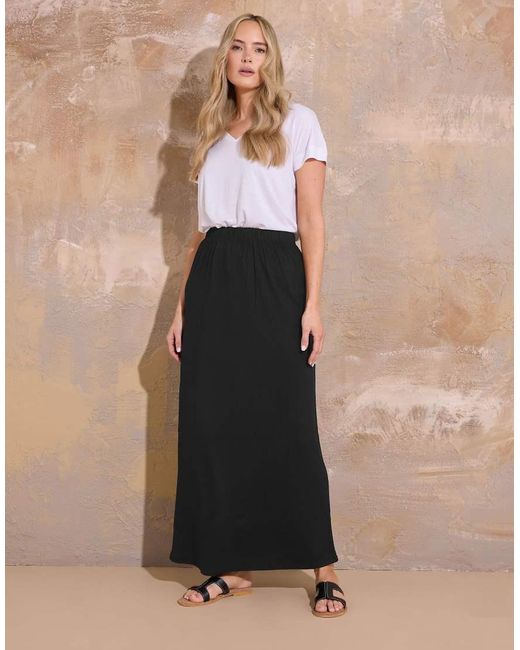 Long Tall Sally Natural Maxi Tube Skirt