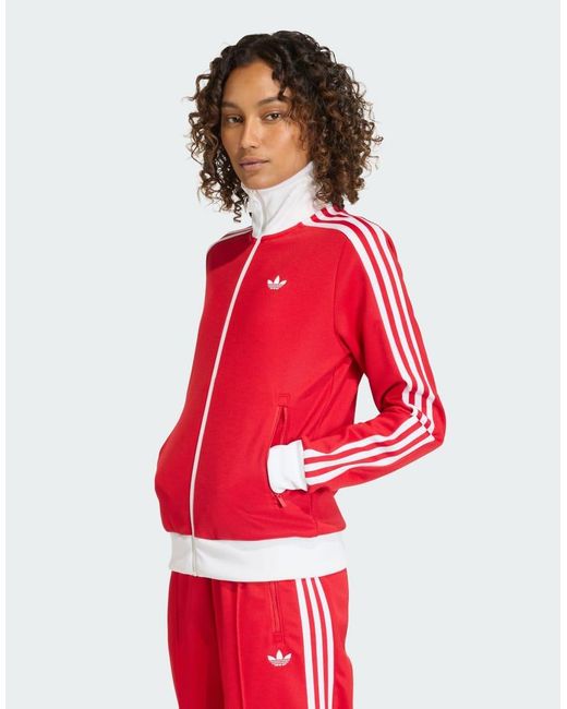 Adidas Originals Red Classic Track Top