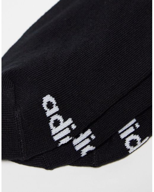 Confezione da 3 fantasmini neri di Adidas Originals in Black