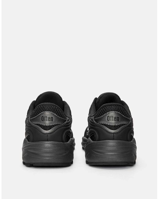 Pull&Bear – metallic-sneaker in Black für Herren
