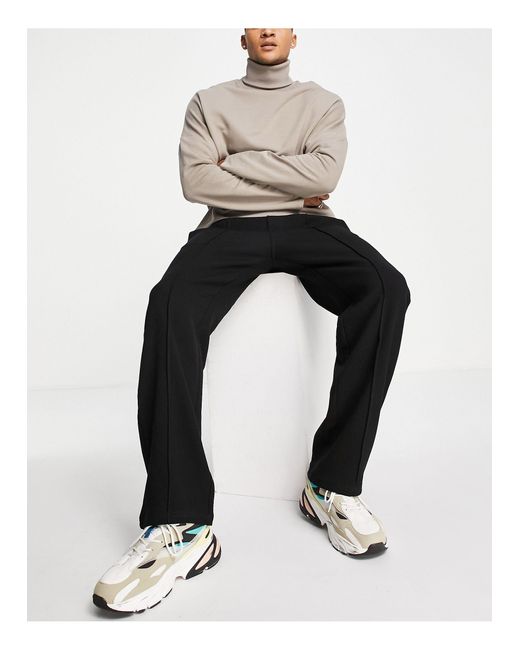 Weekday Black Ken Tracksuit Bottoms for men