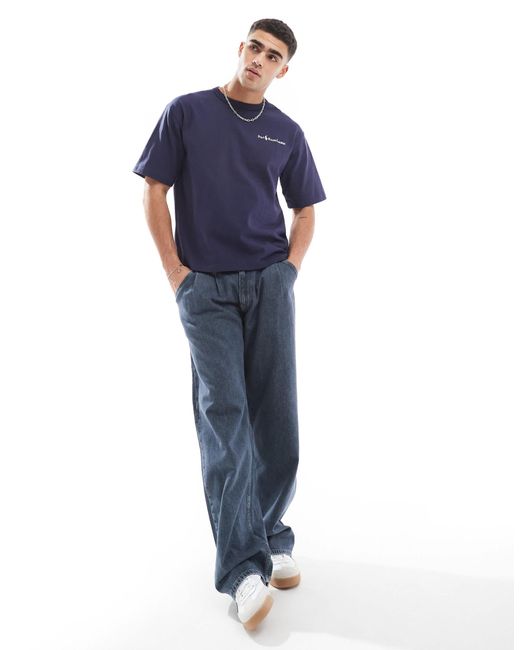Polo Ralph Lauren Blue Script Player Logo Heavyweight Relaxed Fit T-shirt for men