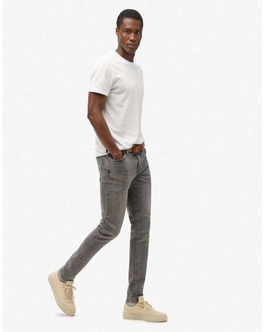 Superdry White Vintage Skinny Jeans for men
