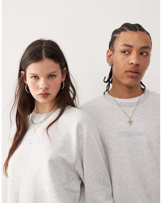Vans Gray – locker geschnittenes basic-sweatshirt