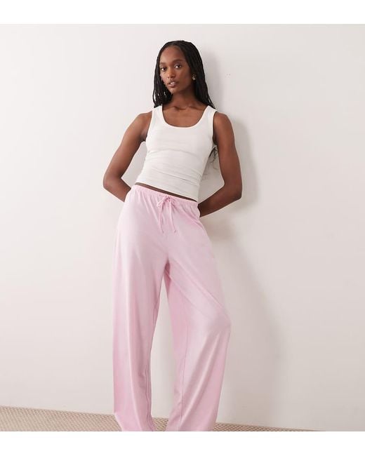 ASOS Pink Asos Design Tall Mix & Match Cotton Pajama Pants