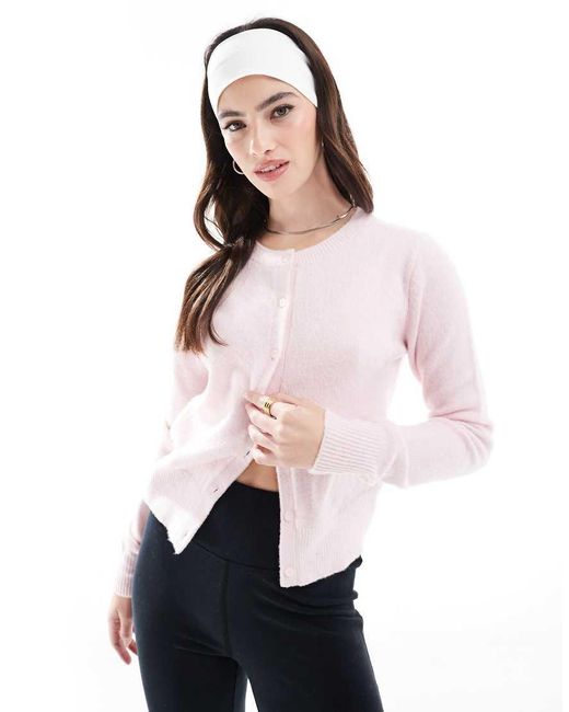 Hollister Pink Button Through Cardi