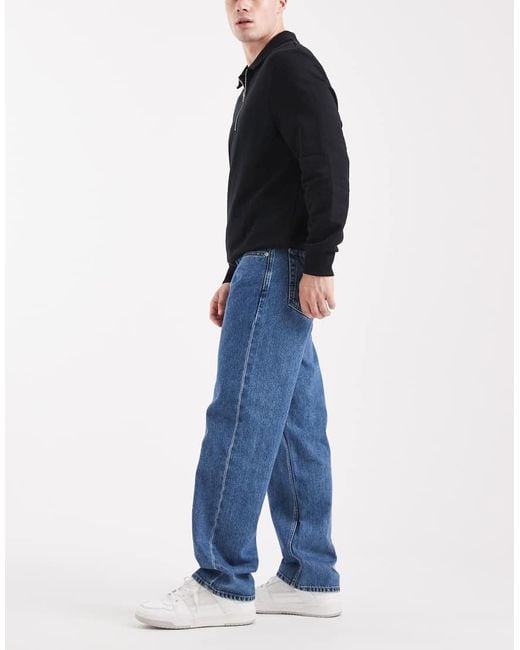 Calvin Klein Blue 90s Straight Jeans for men