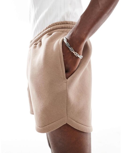 ASOS – kürzere shorts in Brown für Herren