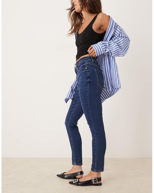 Pimkie Blue High Waisted Skinny Jeans
