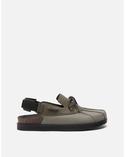 Pull&Bear – clogs zum schnüren in Green für Herren