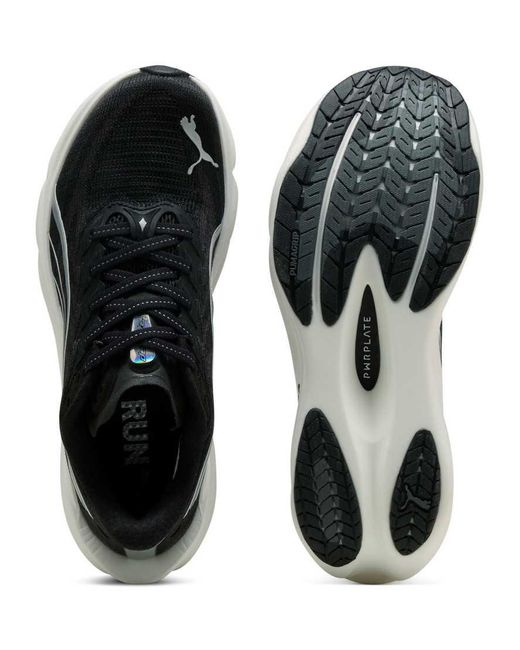PUMA White Deviate Nitro 4 Running Trainers