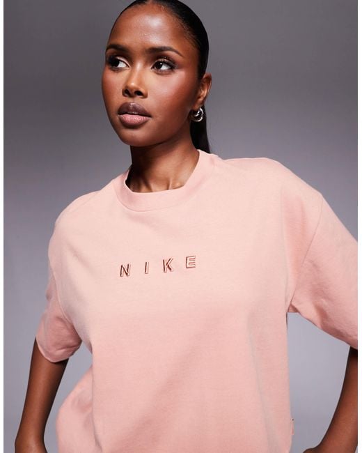 Nike Pink Luxe Boxy T-shirt